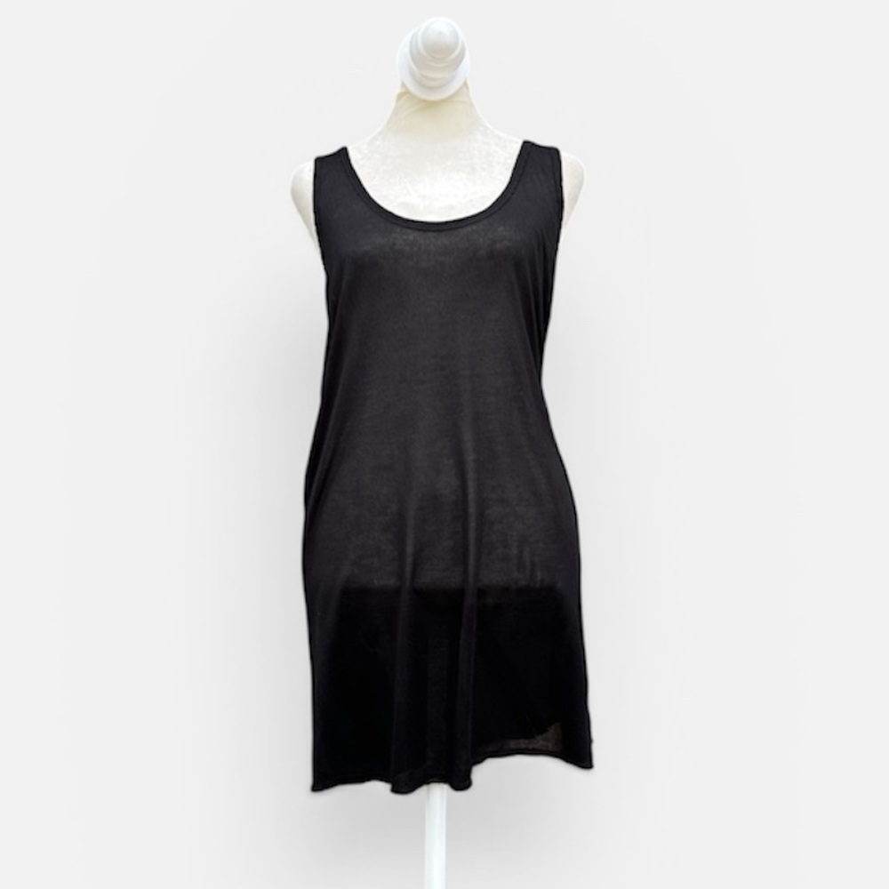 Alice+Olivia Semi-Sheer Razorback Tunic/Mini Dress in Black Size Small - Picture 1 of 5